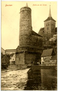 18762-Bautzen-1915-Partie an der Spree-Brück & Sohn Kunstverlag