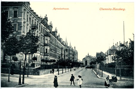 16720-Chemnitz-1913-Agricolastraße auf dem Kaßberg-Brück & Sohn Kunstverlag