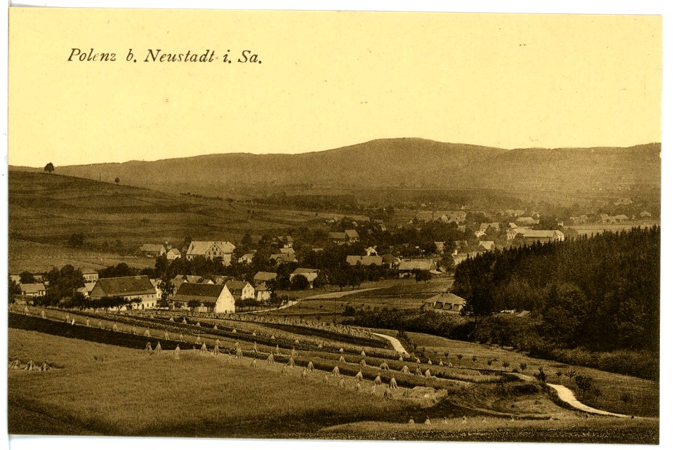 16730-Polenz (Neustadt in Sachsen)-1913-Blick auf Polenz-Brück & Sohn Kunstverlag