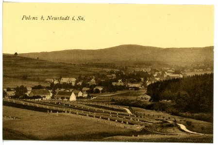 16730-Polenz (Neustadt in Sachsen)-1913-Blick auf Polenz-Brück & Sohn Kunstverlag