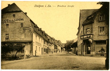 16769-Stolpen-1913-Dresdner Straße-Brück & Sohn Kunstverlag