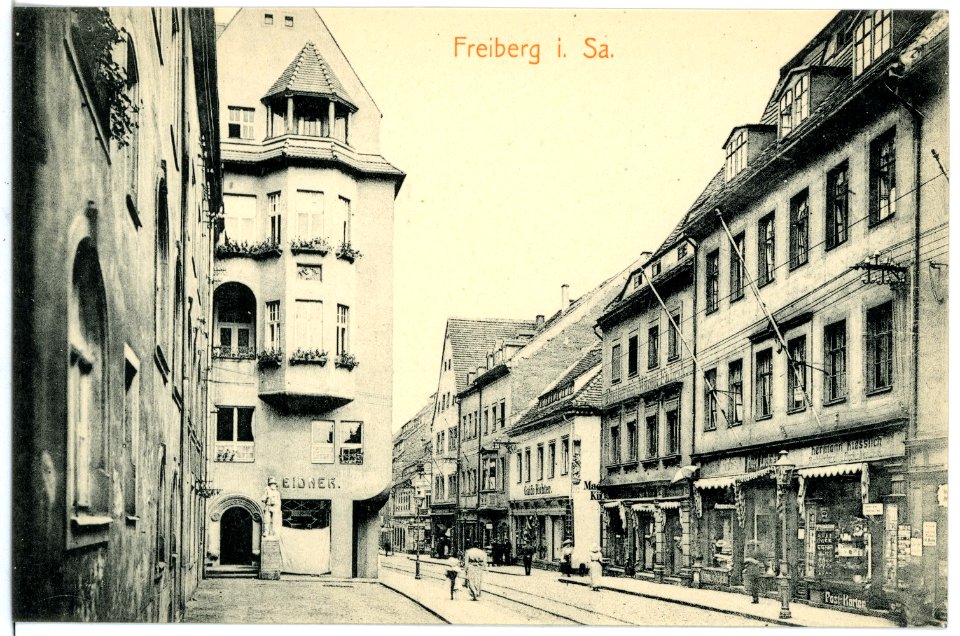 16762-Freiberg-1913-Straßeneinsicht-Brück & Sohn Kunstverlag