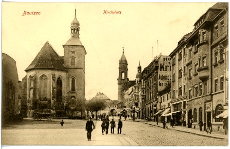 18766-Bautzen-1915-Kirchplatz-Brück & Sohn Kunstverlag