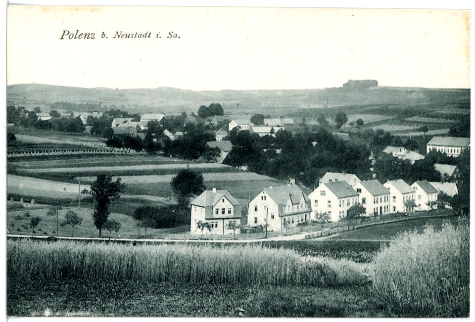 16729-Polenz (Neustadt in Sachsen)-1913-Blick auf Polenz-Brück & Sohn Kunstverlag