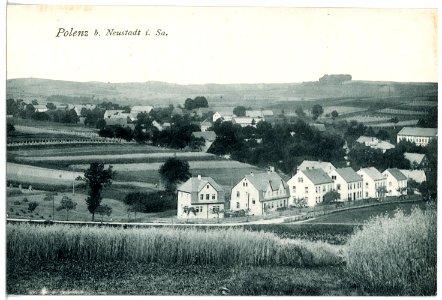 16729-Polenz (Neustadt in Sachsen)-1913-Blick auf Polenz-Brück & Sohn Kunstverlag