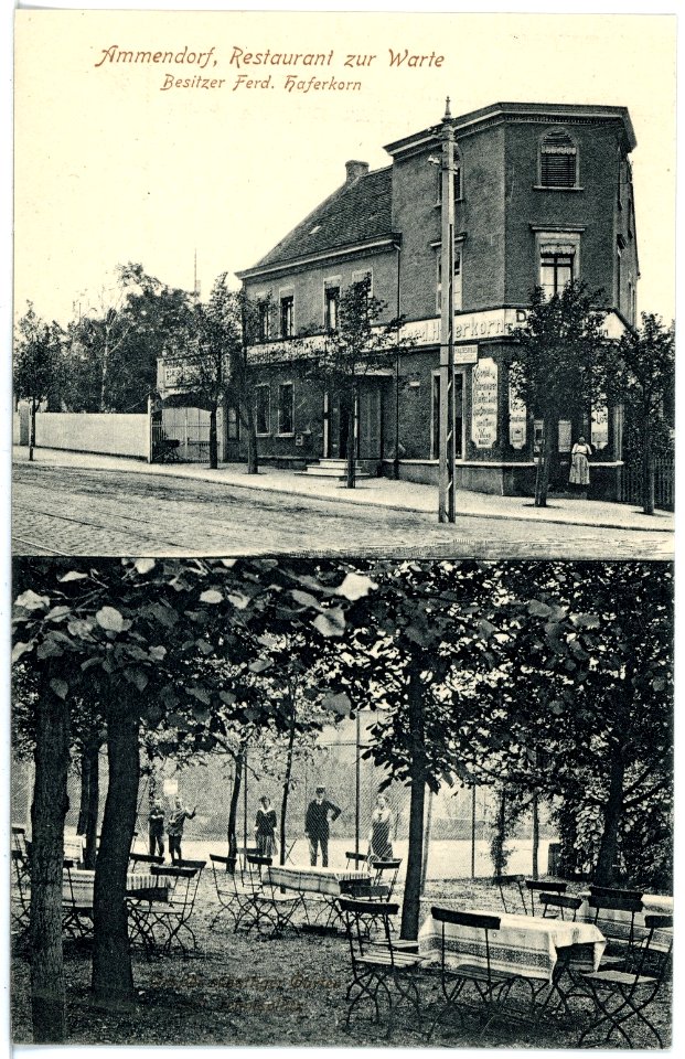 16707-Ammendorf-1913-Restaurant zur Warte-Brück & Sohn Kunstverlag