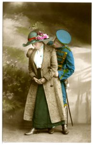 16009-Meißen-1913-Husaren Im Garten Der Schütze-Brück & Sohn Kunstverlag