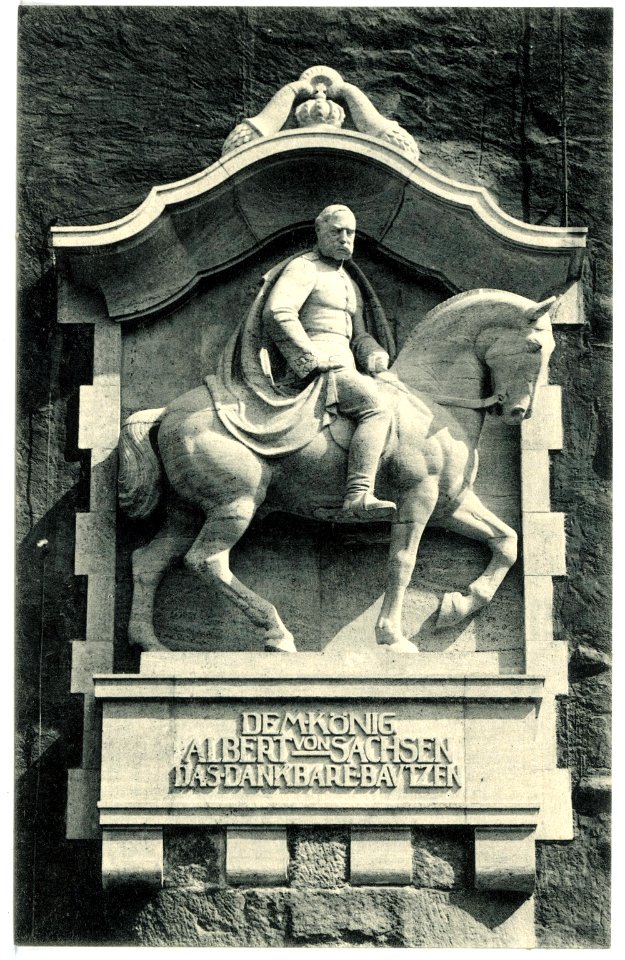 15854-Bautzen-1913-König-Albert-Denkmal am Lauenturm-Brück & Sohn Kunstverlag