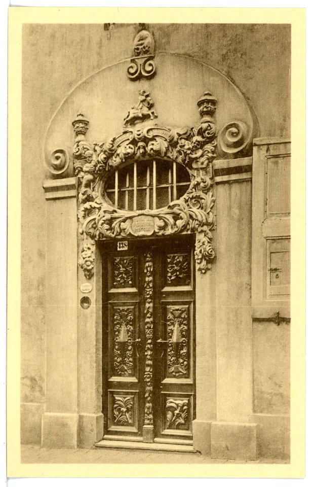 16410-Pegau-1913-Altes Portal an der Apotheke-Brück & Sohn Kunstverlag