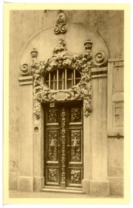 16410-Pegau-1913-Altes Portal an der Apotheke-Brück & Sohn Kunstverlag