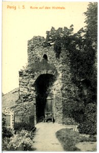 16380-Penig-1913-Ruine auf dem Kirchhof-Brück & Sohn Kunstverlag