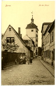 16402-Borna-1913-An der Mauer-Brück & Sohn Kunstverlag