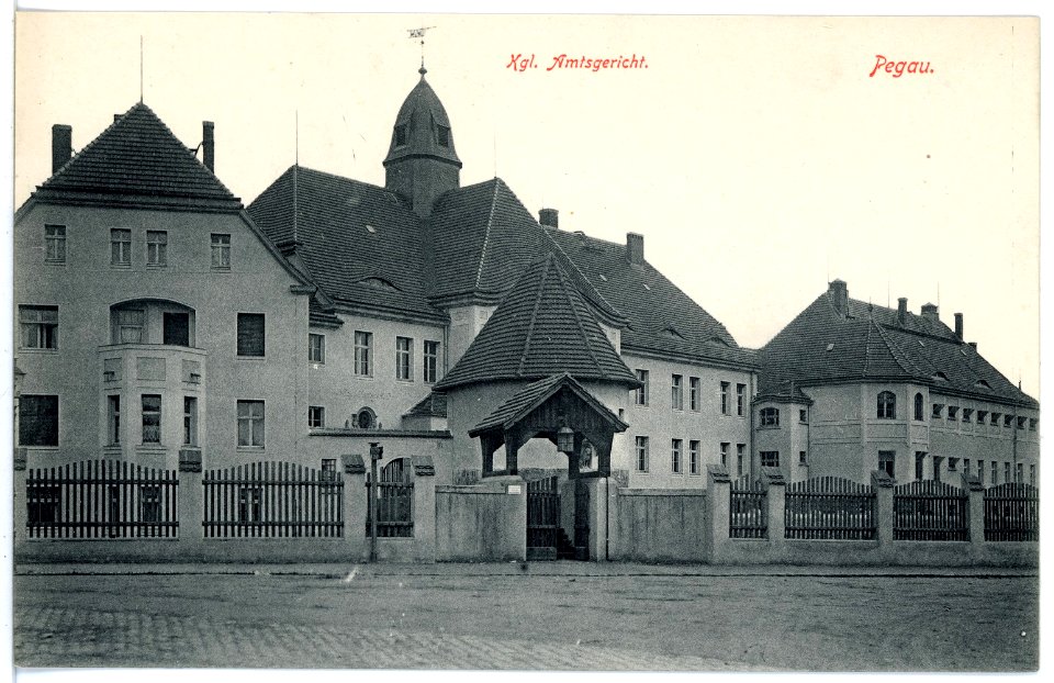 16357-Pegau-1913-Königliches Amtsgericht-Brück & Sohn Kunstverlag