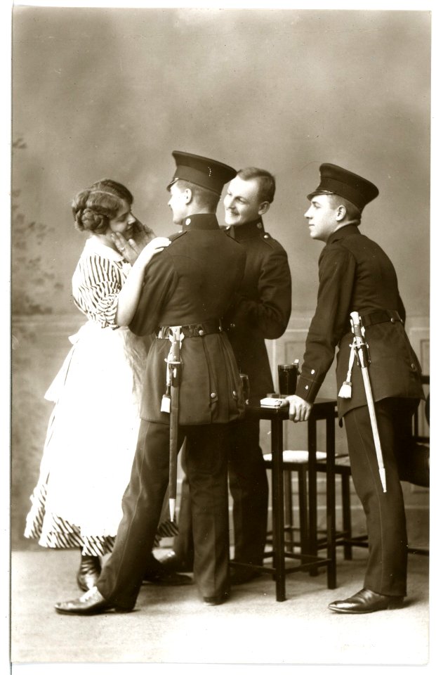 16031-Meißen-1913-Schützen Im Wirtshaus-Brück & Sohn Kunstverlag