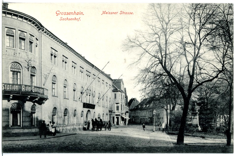18631-Großenhain-1915-Meißner Straße Sachsenhof-Brück & Sohn Kunstverlag