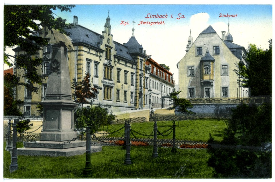 15803-Limbach-1913-Königliches Amtsgericht und Diakonat-Brück & Sohn Kunstverlag