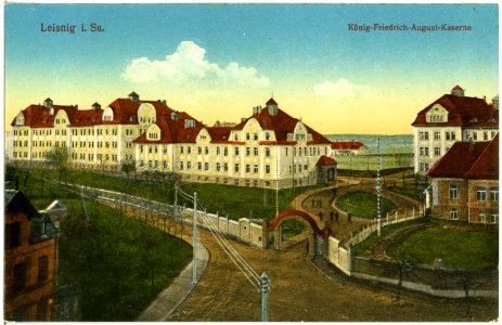 18645-Leisnig-1915-König Friedrich August Kaserne-Brück & Sohn Kunstverlag