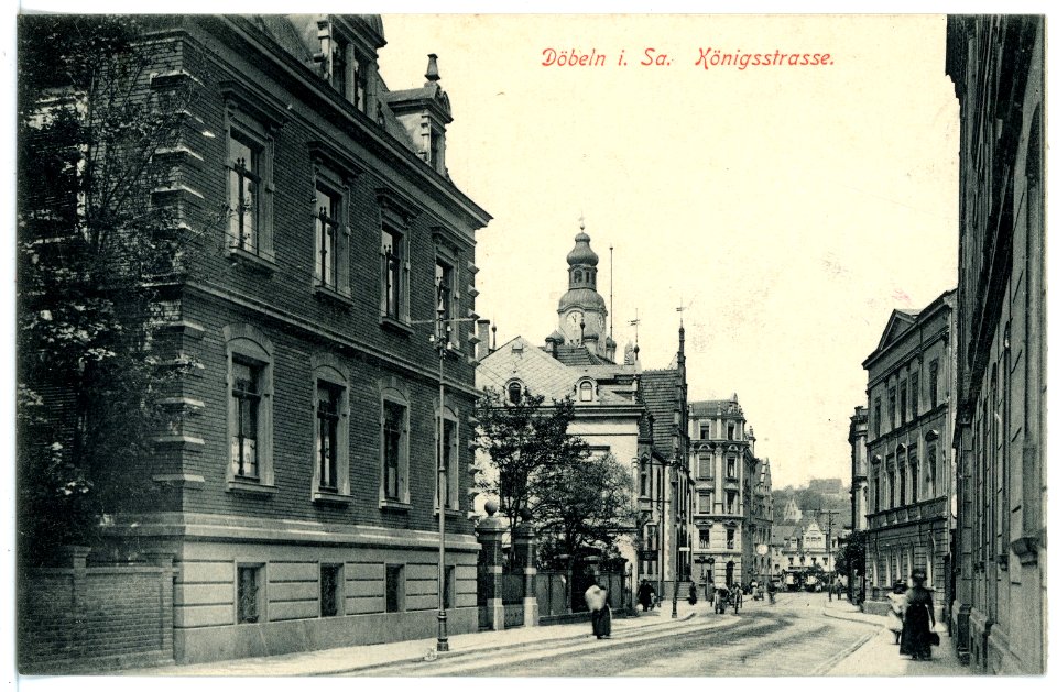 15797-Döbeln-1913-Königstraße-Brück & Sohn Kunstverlag