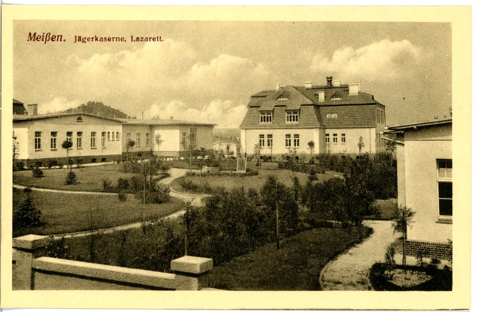 18317-Meißen-1914-Jägerkaserne - Lazarett-Brück & Sohn Kunstverlag
