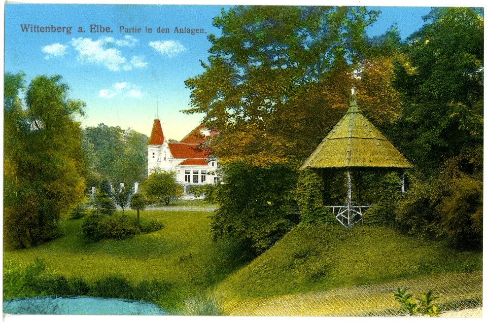 18771-Wittenberg-1915-Partie in den Anlagen-Brück & Sohn Kunstverlag