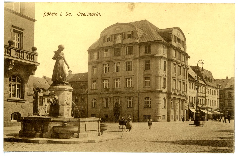 15771-Döbeln-1913-Obermarkt-Brück & Sohn Kunstverlag