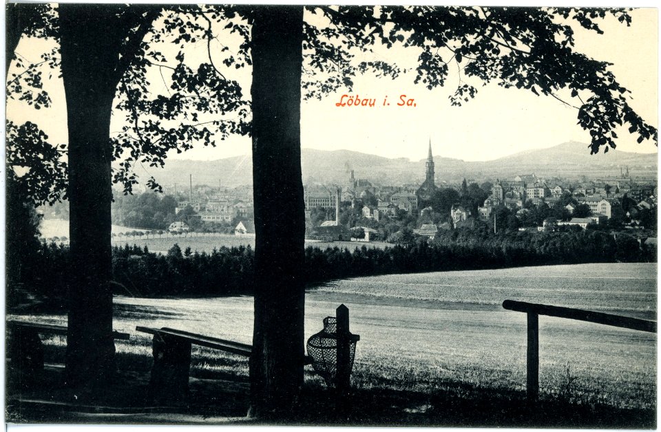 18420-Löbau-1914-Blick auf Löbau-Brück & Sohn Kunstverlag