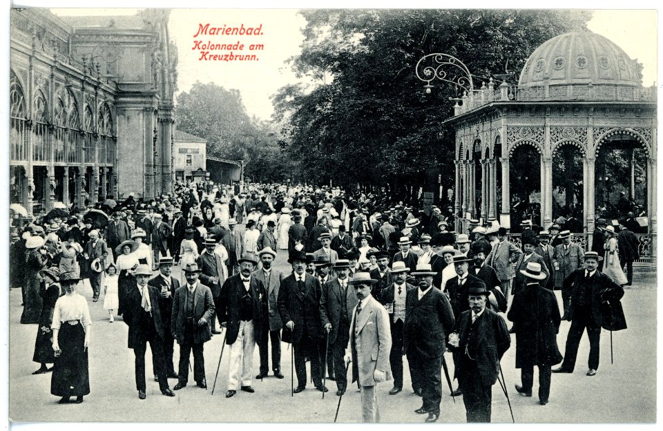 16366-Marienbad-1913-Kreuzbrunnen-Kolonnade-Brück & Sohn Kunstverlag