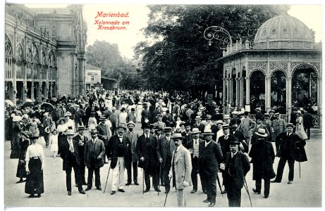 16366-Marienbad-1913-Kreuzbrunnen-Kolonnade-Brück & Sohn Kunstverlag