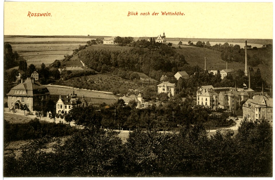 16673-Roßwein-1913-Blick nach der Wettinhöhe-Brück & Sohn Kunstverlag