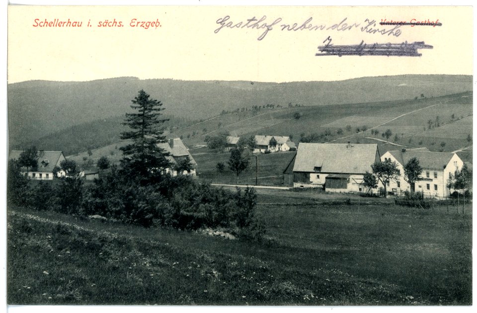 16270-Schellerhau-1913-Unterer Gasthof-Brück & Sohn Kunstverlag