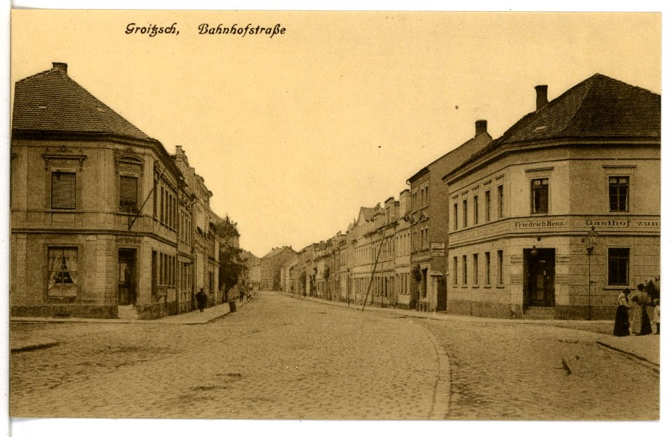 16473-Groitzsch-1913-Bahnhofstraße-Brück & Sohn Kunstverlag