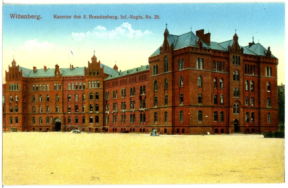 18936-Wittenberg-1915-Kaserne des 3. Brandenburgischen Infanterie-Regiments Nr. 20-Brück & Sohn Kunstverlag