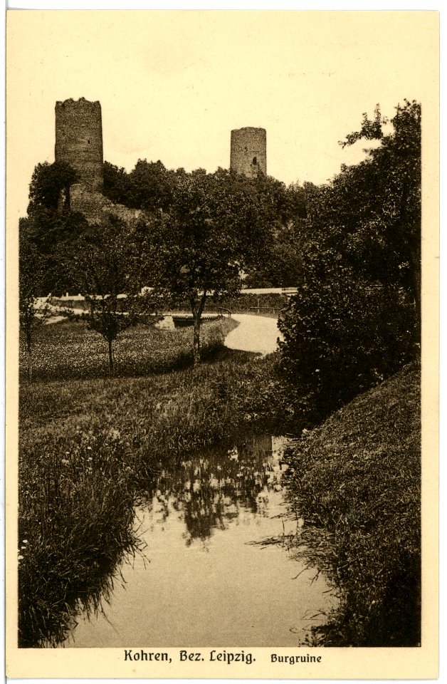 18254-Kohren-1914-Burgruine-Brück & Sohn Kunstverlag