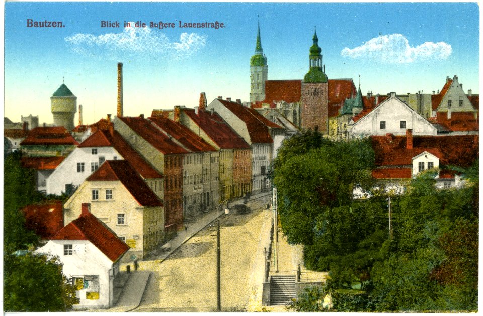 18434-Bautzen-1914-Äußere Lauenstraße-Brück & Sohn Kunstverlag