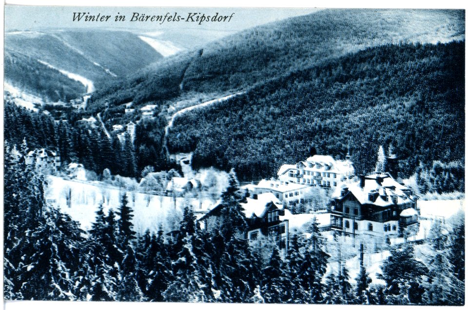 18369-Bärenfels-1914-Blick auf Bärenfels im Winter-Brück & Sohn Kunstverlag