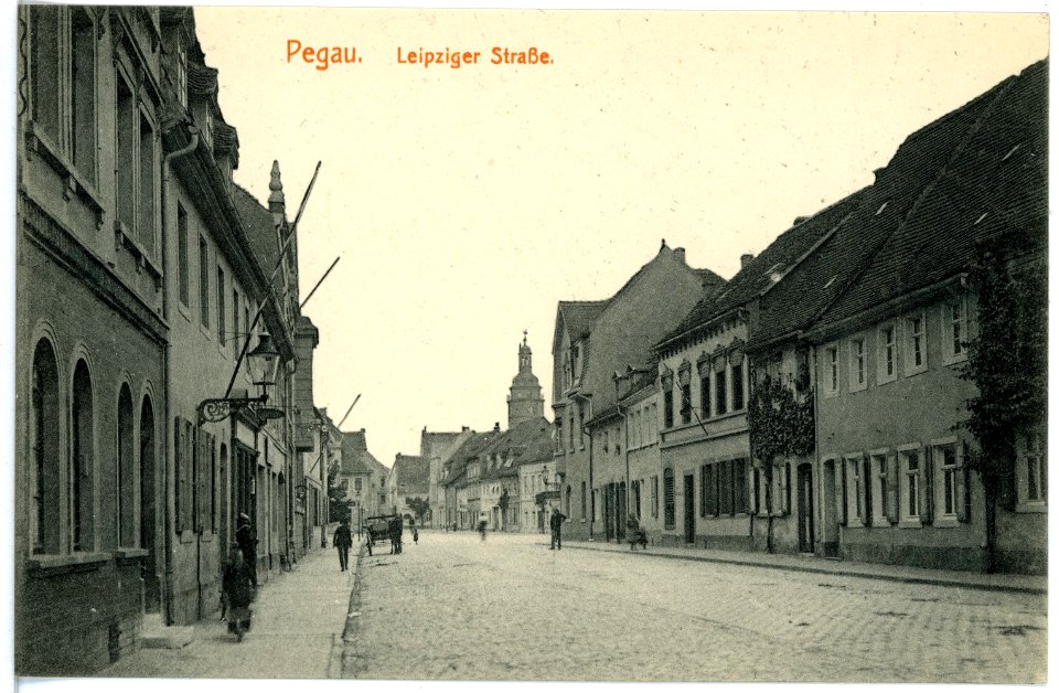 16388-Pegau-1913-Leipziger Straße-Brück & Sohn Kunstverlag
