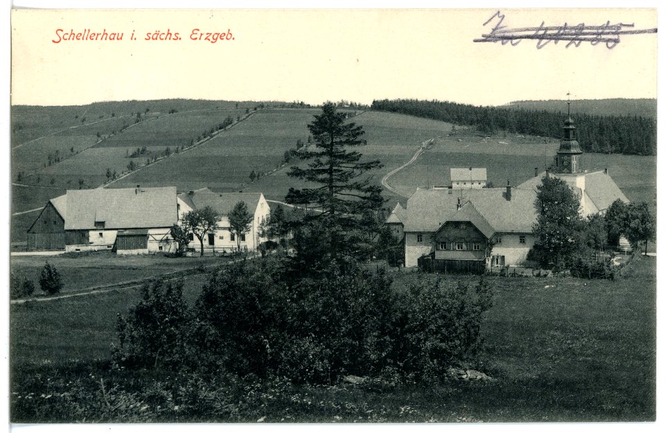 16268-Schellerhau-1913-Kirche-Brück & Sohn Kunstverlag