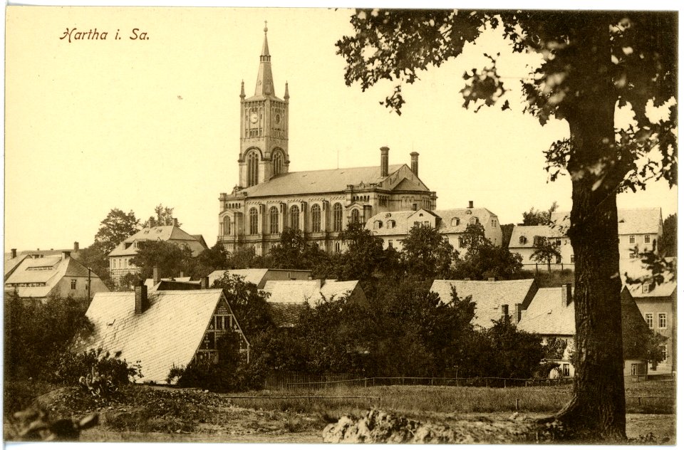 16663-Hartha-1913-Kirche-Brück & Sohn Kunstverlag
