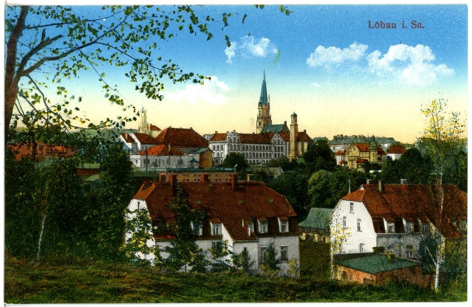 18469-Löbau-1914-Blick auf Löbau-Brück & Sohn Kunstverlag