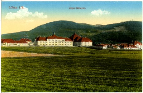 18465-Löbau-1914-Jägerkaserne-Brück & Sohn Kunstverlag