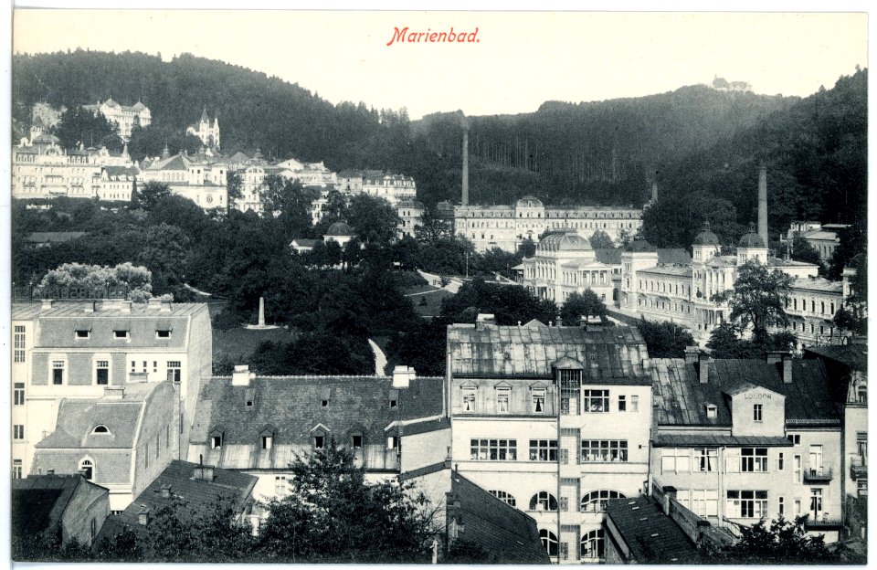 16371-Marienbad-1913-Blick auf Marienbad-Brück & Sohn Kunstverlag