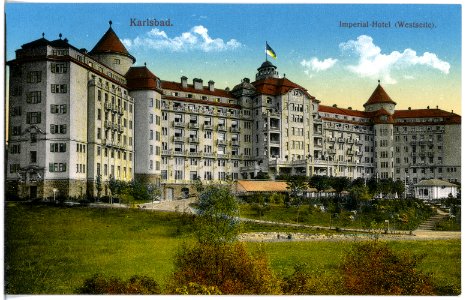 18823-Karlsbad-1915-Hotel Imperial, Westseite-Brück & Sohn Kunstverlag