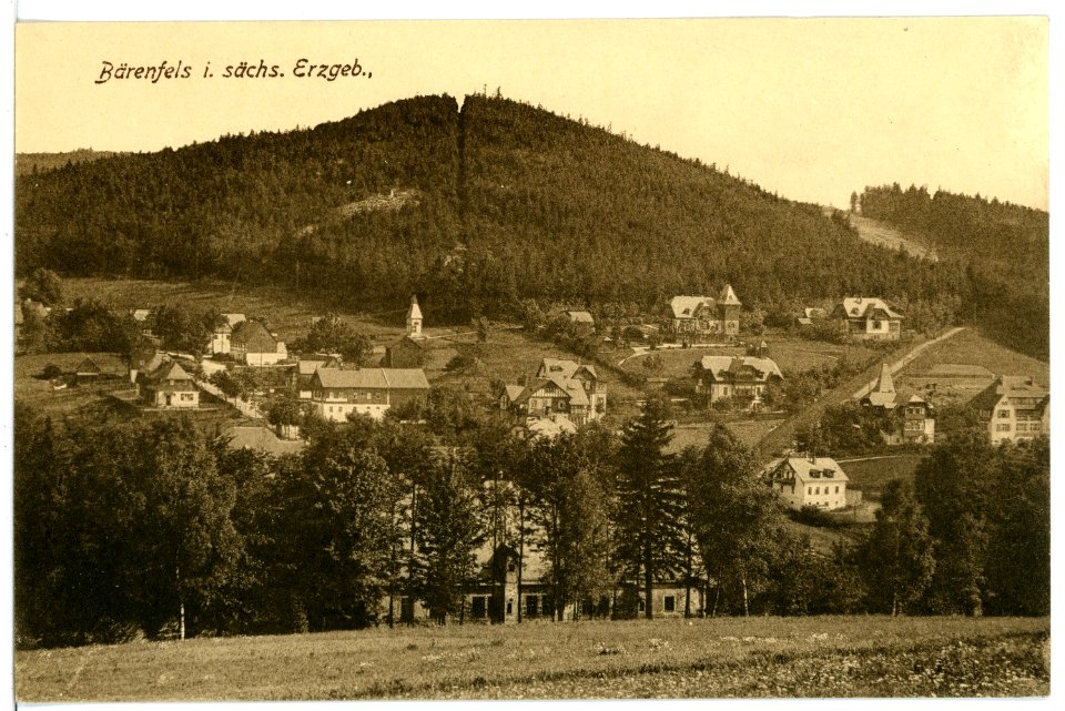 16261-Bärenfels-1913-Blick auf Bärenfels-Brück & Sohn Kunstverlag