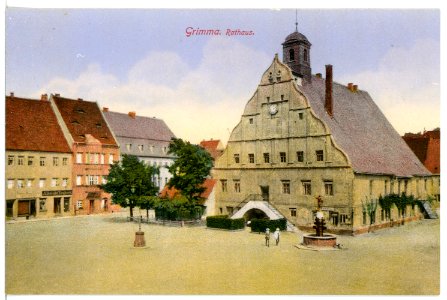 16452-Grimma-1913-Rathaus-Brück & Sohn Kunstverlag