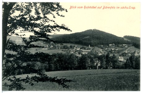 16260-Bärenfels-1913-Blick auf Bärenfels vom Hofehübel-Brück & Sohn Kunstverlag