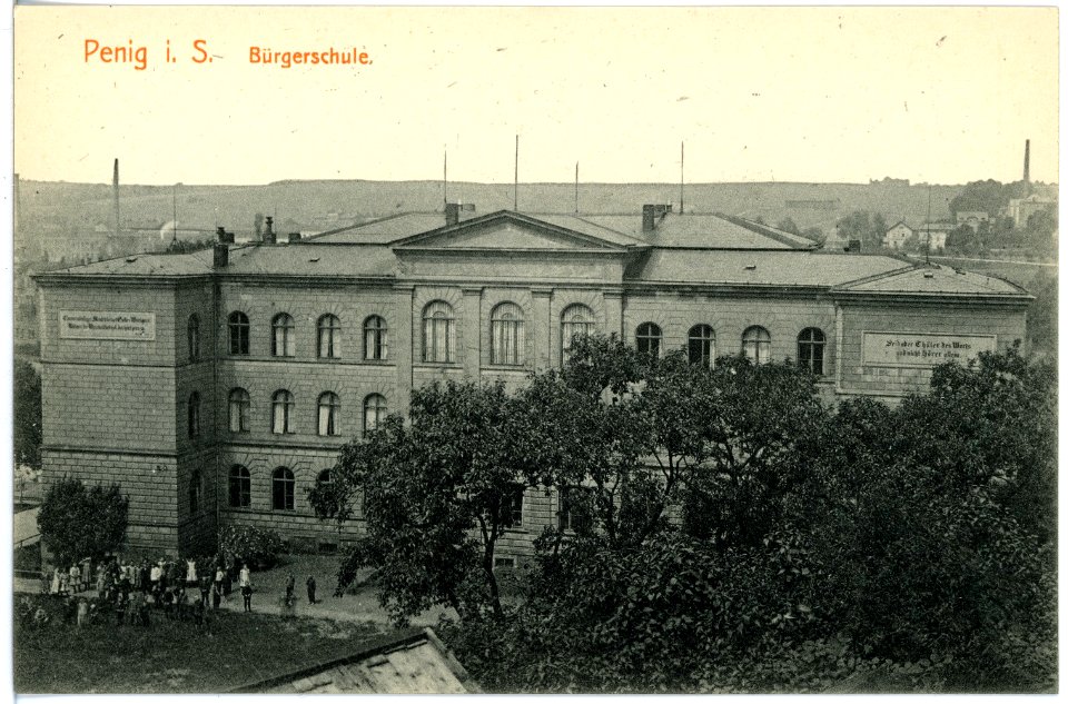 16378-Penig-1913-Bürgerschule-Brück & Sohn Kunstverlag