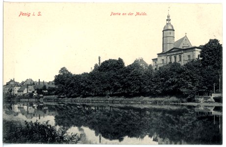 16347-Penig-1913-Muldenpartie-Brück & Sohn Kunstverlag