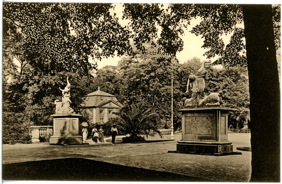 18929-Dresden-1915-Partie im Königlichen Großen Garten-Brück & Sohn Kunstverlag