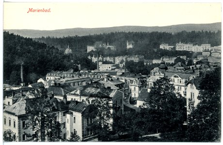 16370-Marienbad-1913-Blick auf Marienbad-Brück & Sohn Kunstverlag