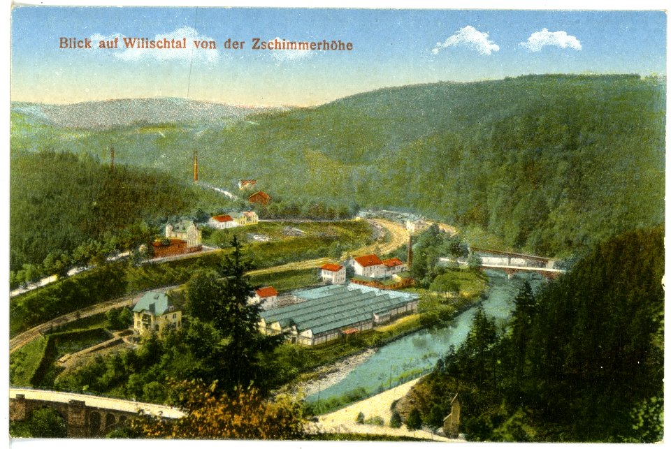 16332-Wilischtal-1913-Blick von der Zschimmerhöhe-Brück & Sohn Kunstverlag